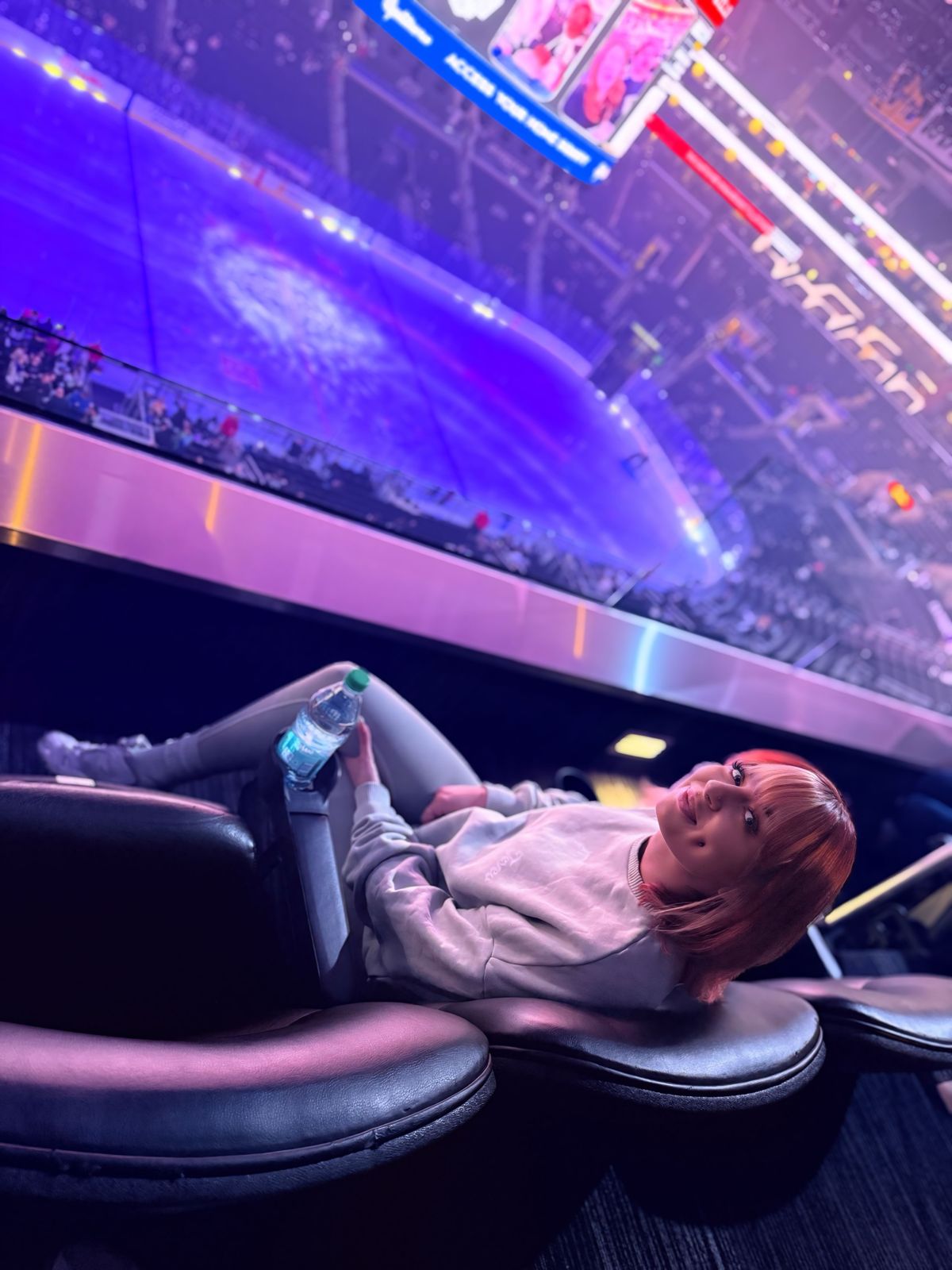 Stripchat House cast members on their night out at the LA Kings hockey game at Crypto.com Arena