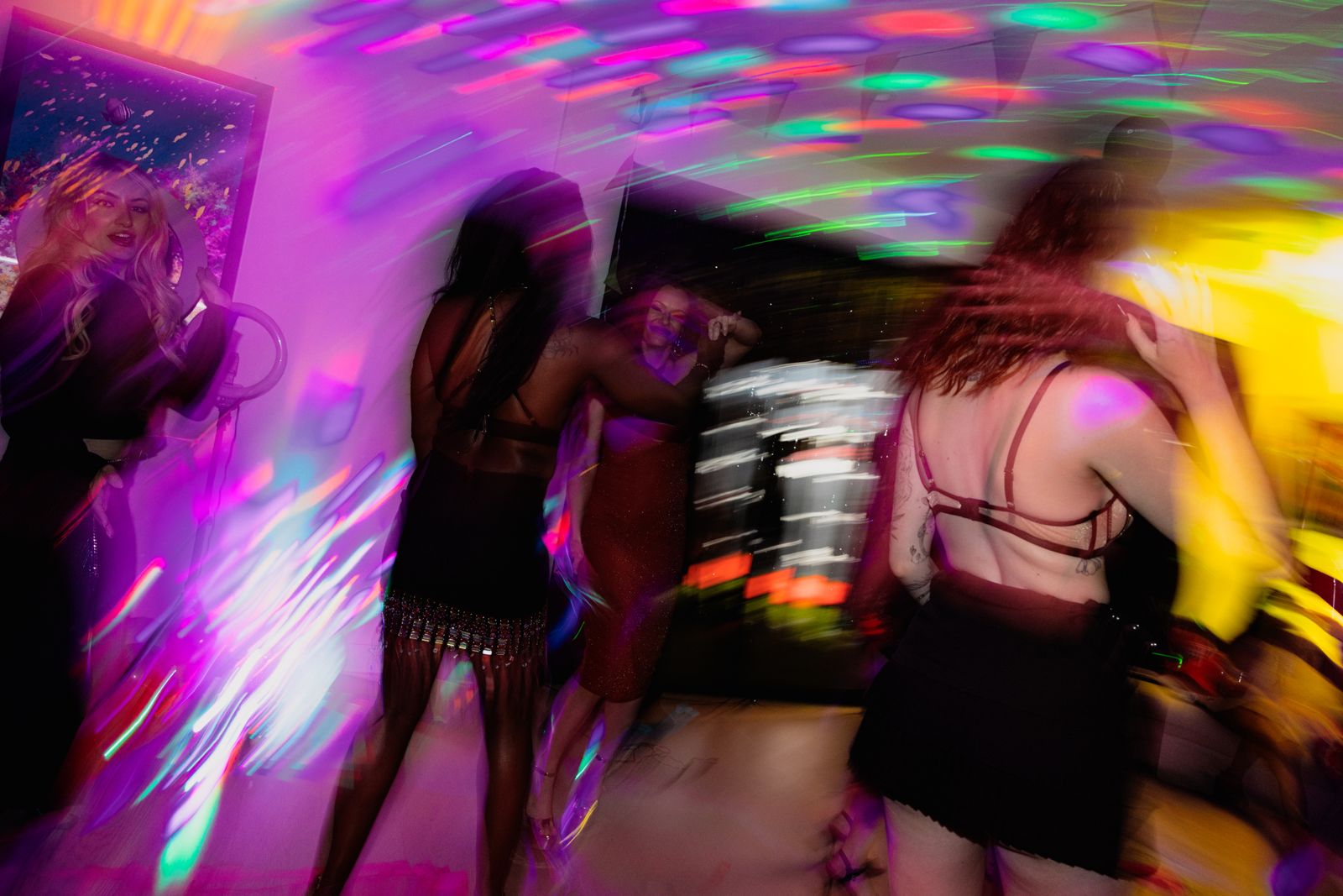 The dance floor in full swing at the Stripchat House launch party