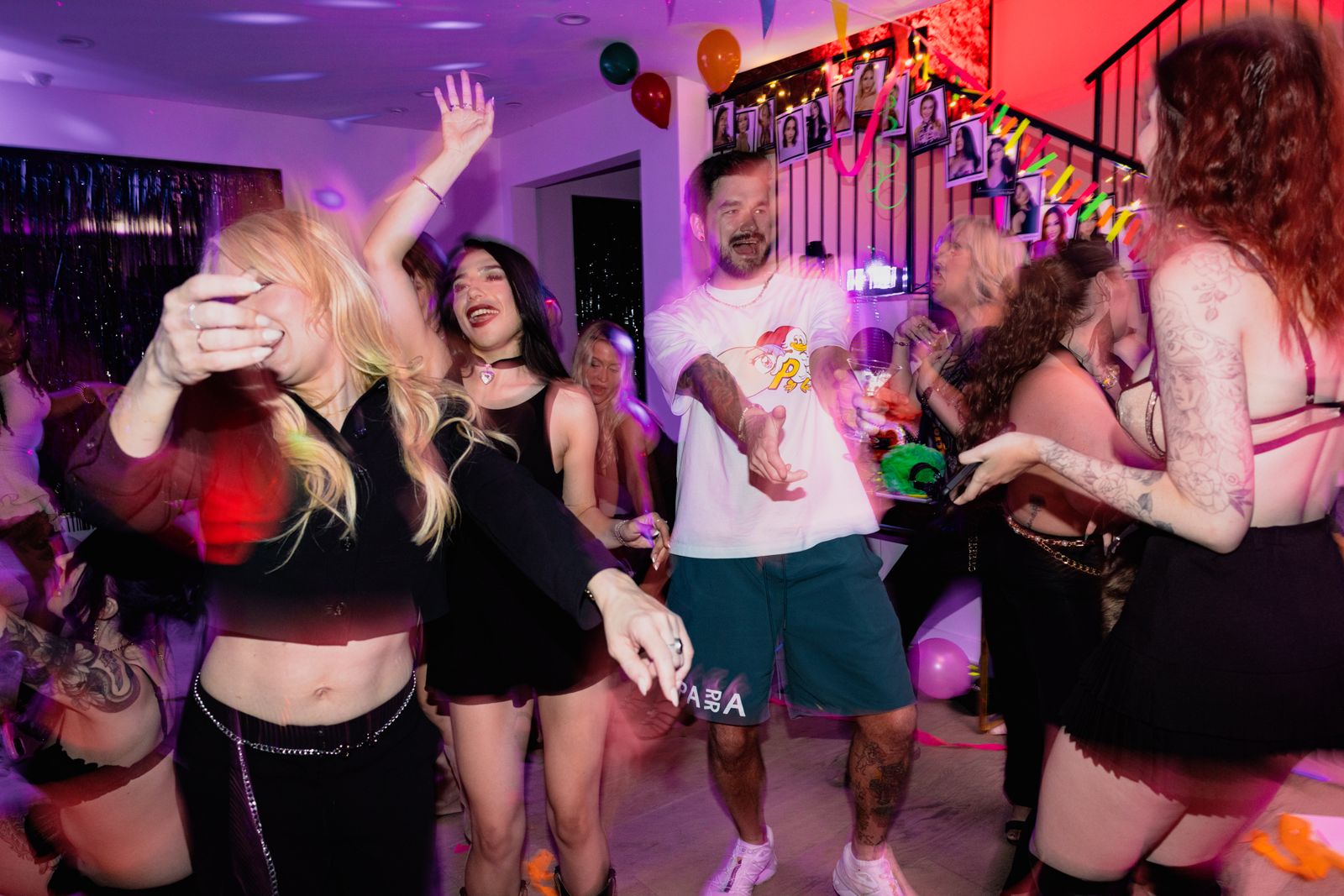 The dance floor in full swing at the Stripchat House launch party